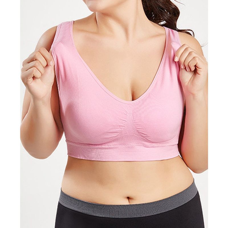 ZIMRAHYG - Brasier Deportivo Lenceria Sin Varillas Bralette Talla Grande