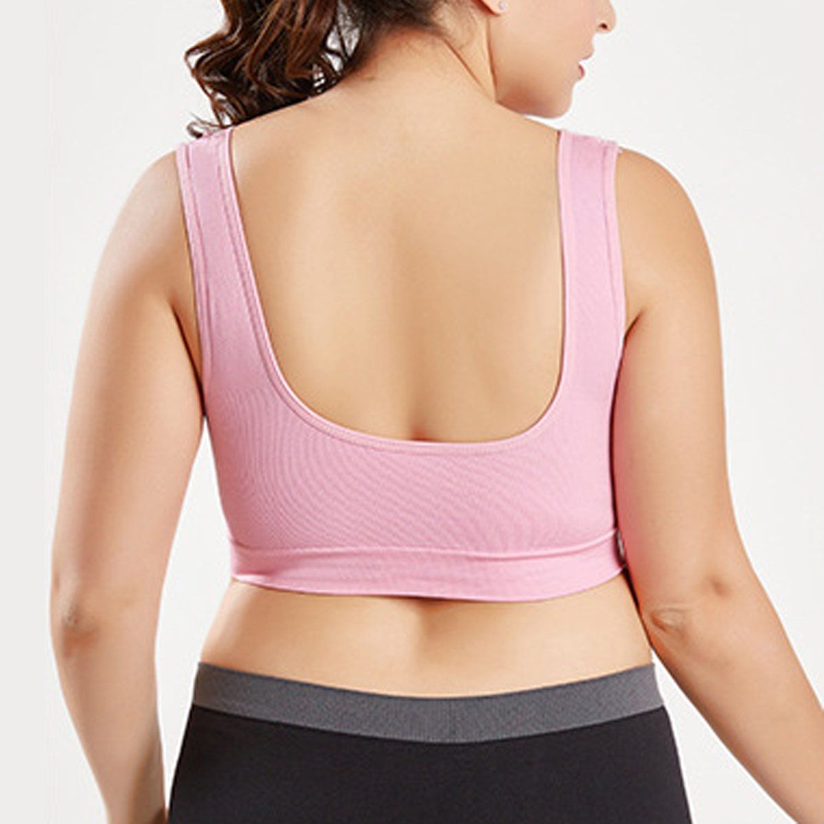 ZIMRAHYG - Brasier Deportivo Lenceria Sin Varillas Bralette Talla Grande