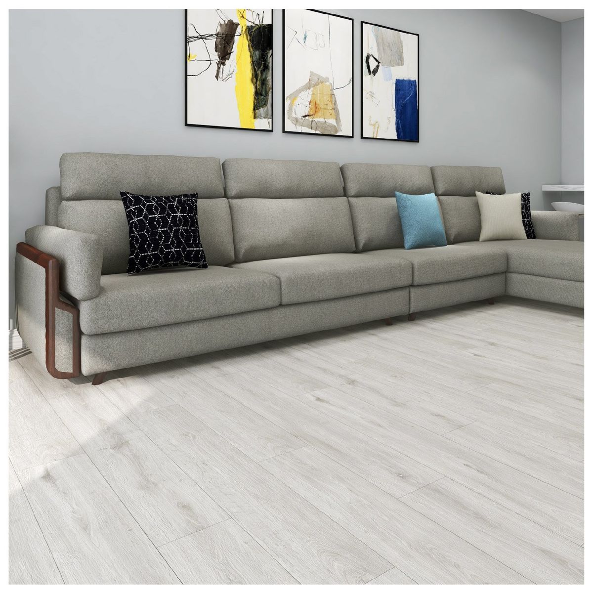 BALEXPO - Piso SPC Roble Oslo 5mm 0.3 IXPE 1.0 mm  Caja 2.6352 m2