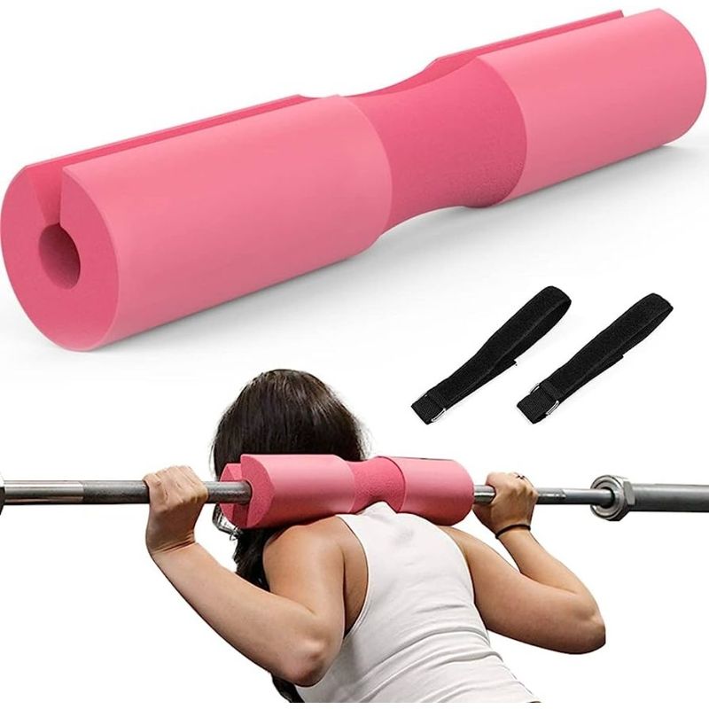 GENERICO - Almohadilla Suave para Barra  GYM Rosado