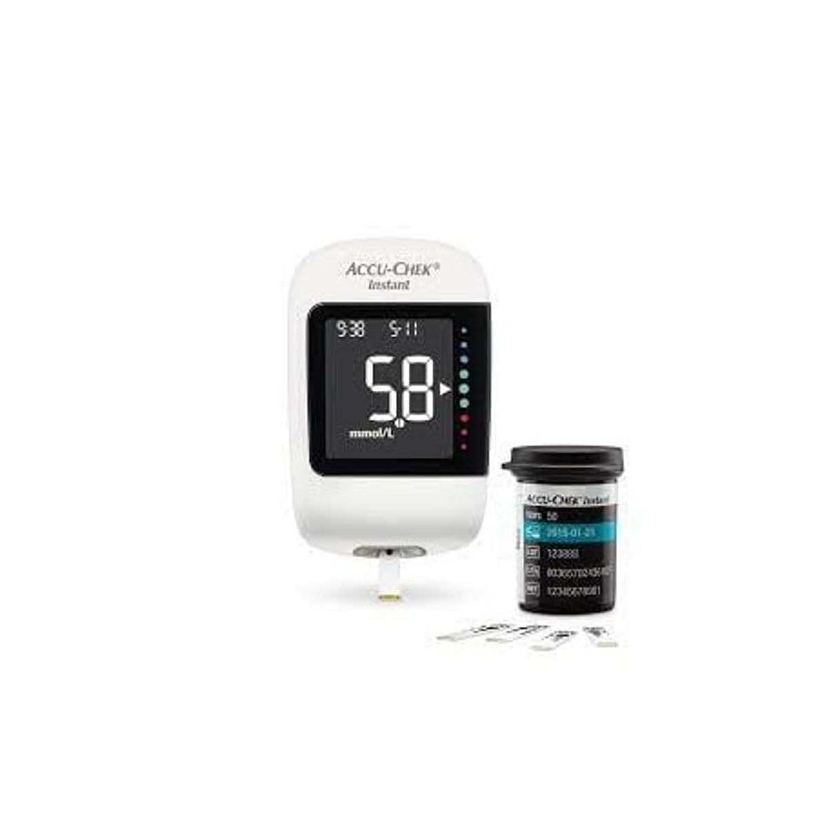 ACCU CHEK - TRIO ACCUCHEK INSTANT MEDIDOR DE GLUCOSA, 50 TIRAS Y 50 LANCETAS