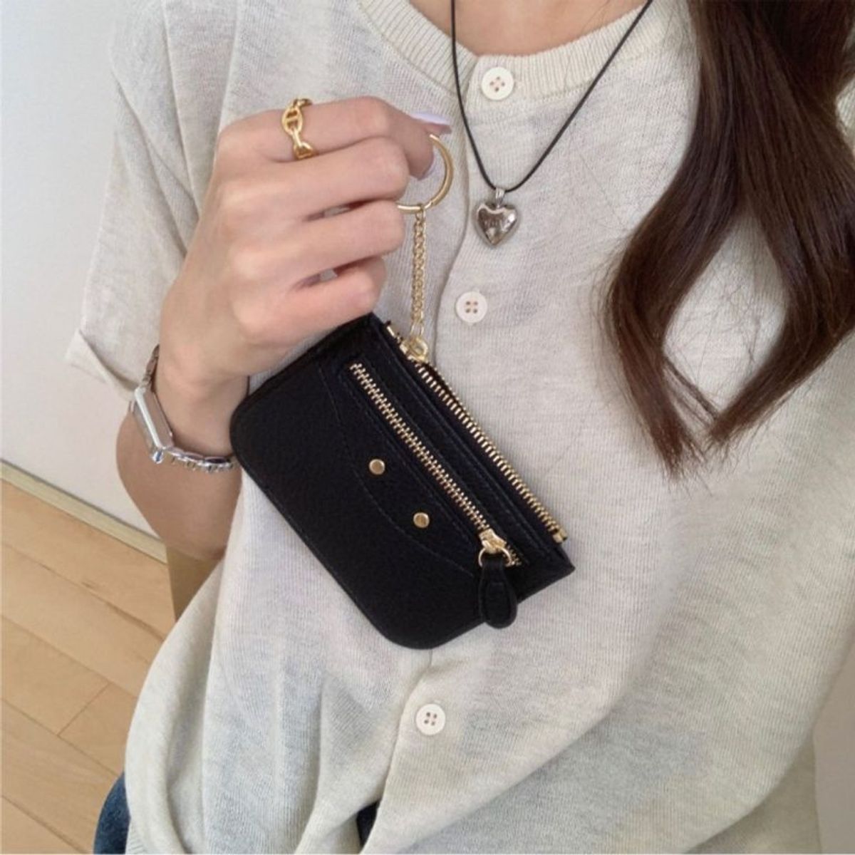 GENERICO - Monedero Llavero con Tarjetero Tailian