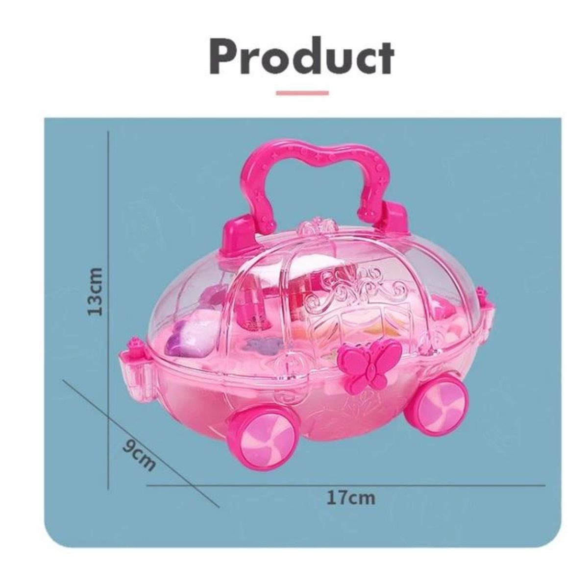 GENERICO - Juguete De Maquillaje Real Para Niñas Modelo Cofre