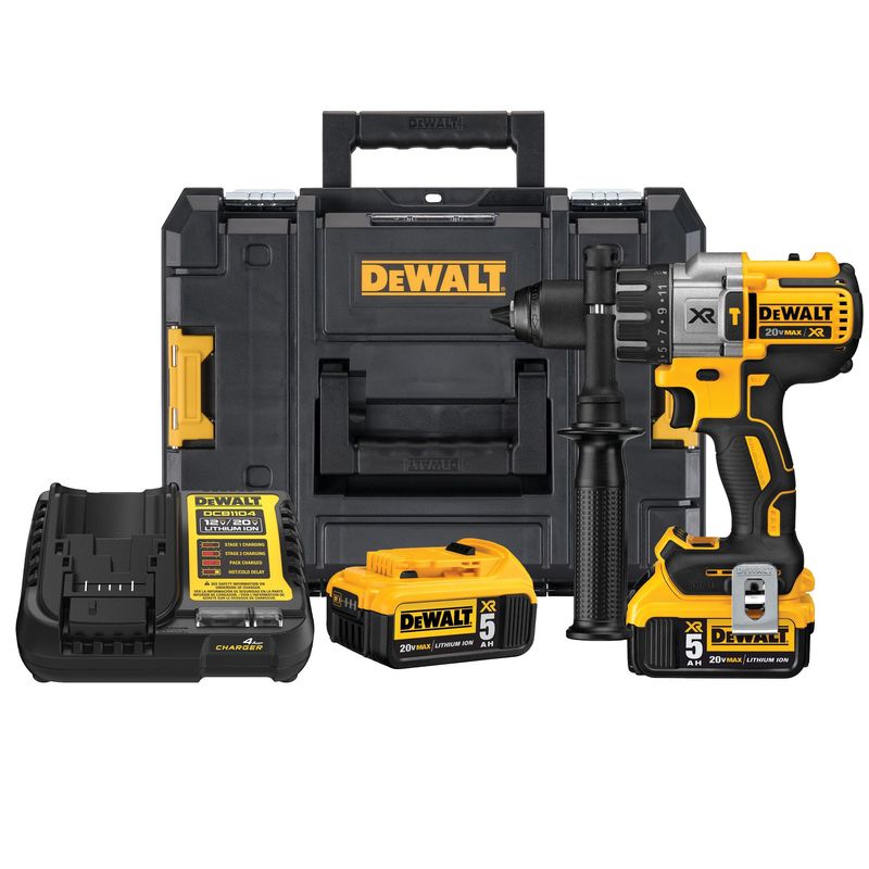 DEWALT - Kit Taladro Percutor 1/2'' 20v Xr 96Nm 2Bat y Carg Dewalt DCD996P2T-B2