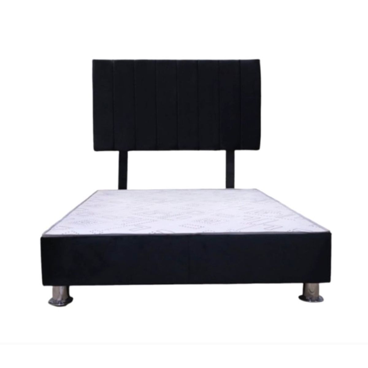 MUEBLES MACRUMO - Cama Cali Negro  King  Tela Antifluido