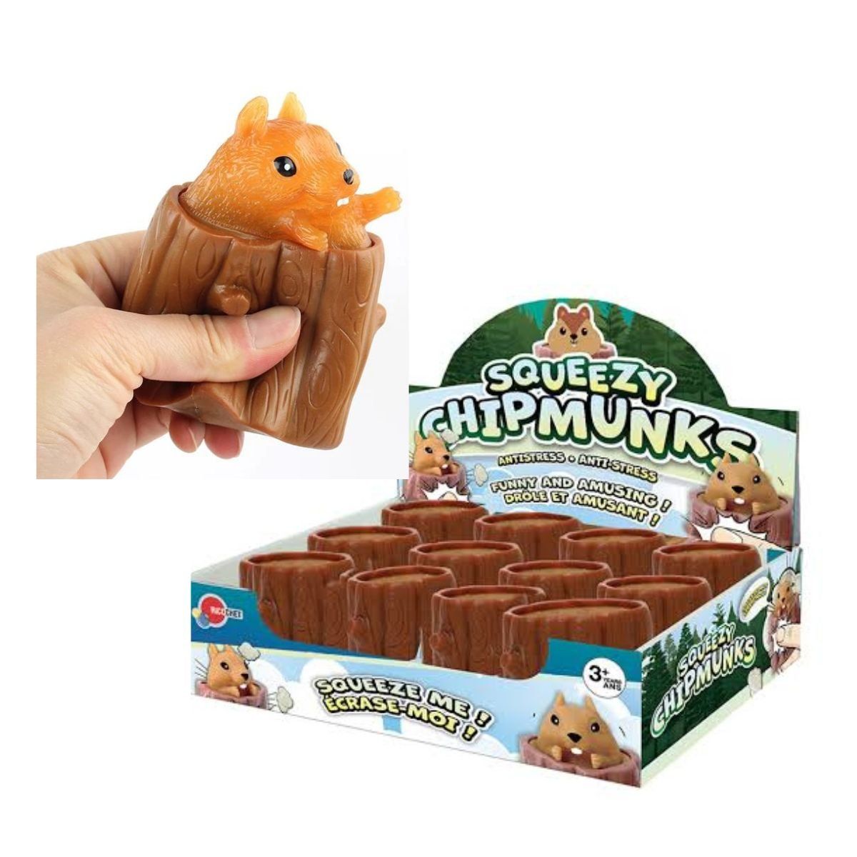 GENERICO - Squishy Capibara Juguete Sensorial Antiestress Pack X 12