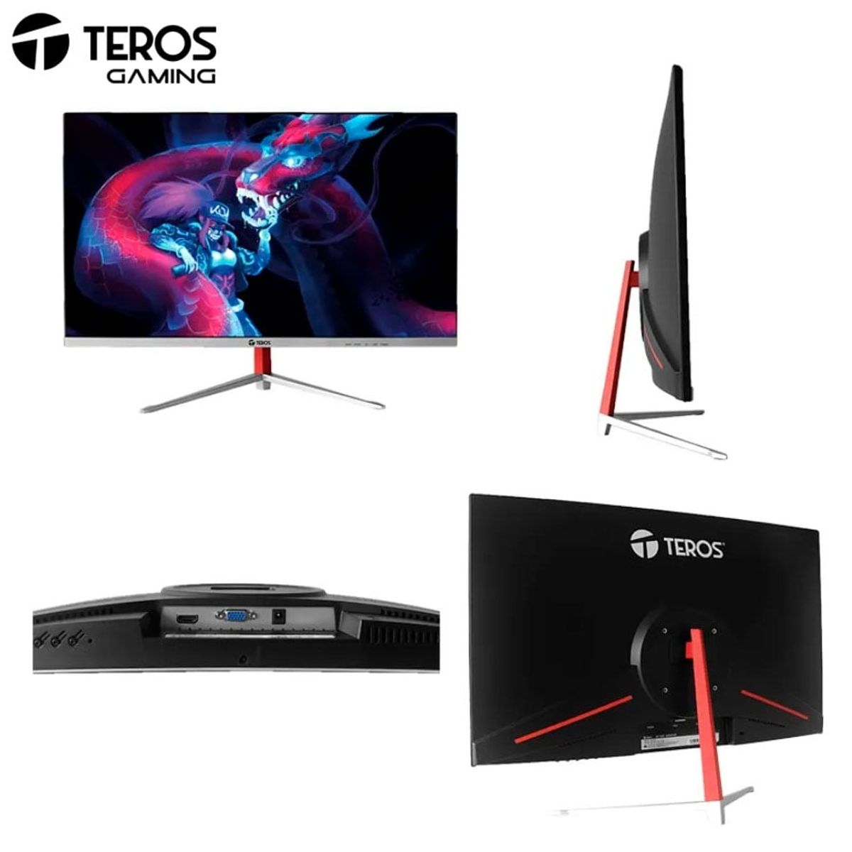 TEROS - Monitor Teros TE-2471G 24 VA CURVO Full HD 165HZ 2MS HDMIDP