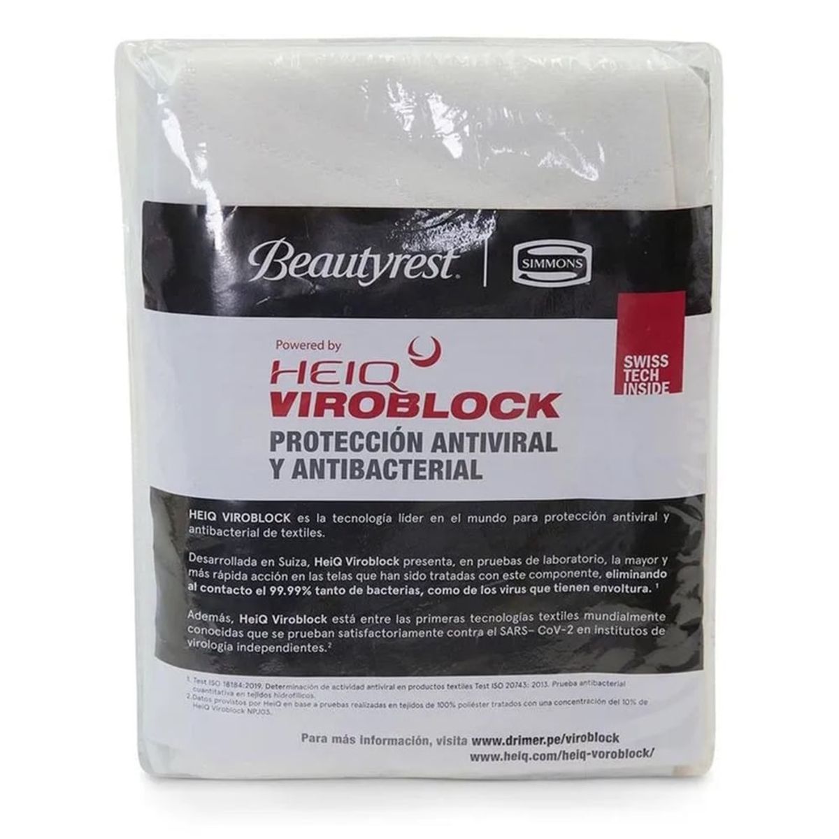 BEAUTYREST SIMMONS - Protector De Almohada Impermeable Heiq Viroblock King