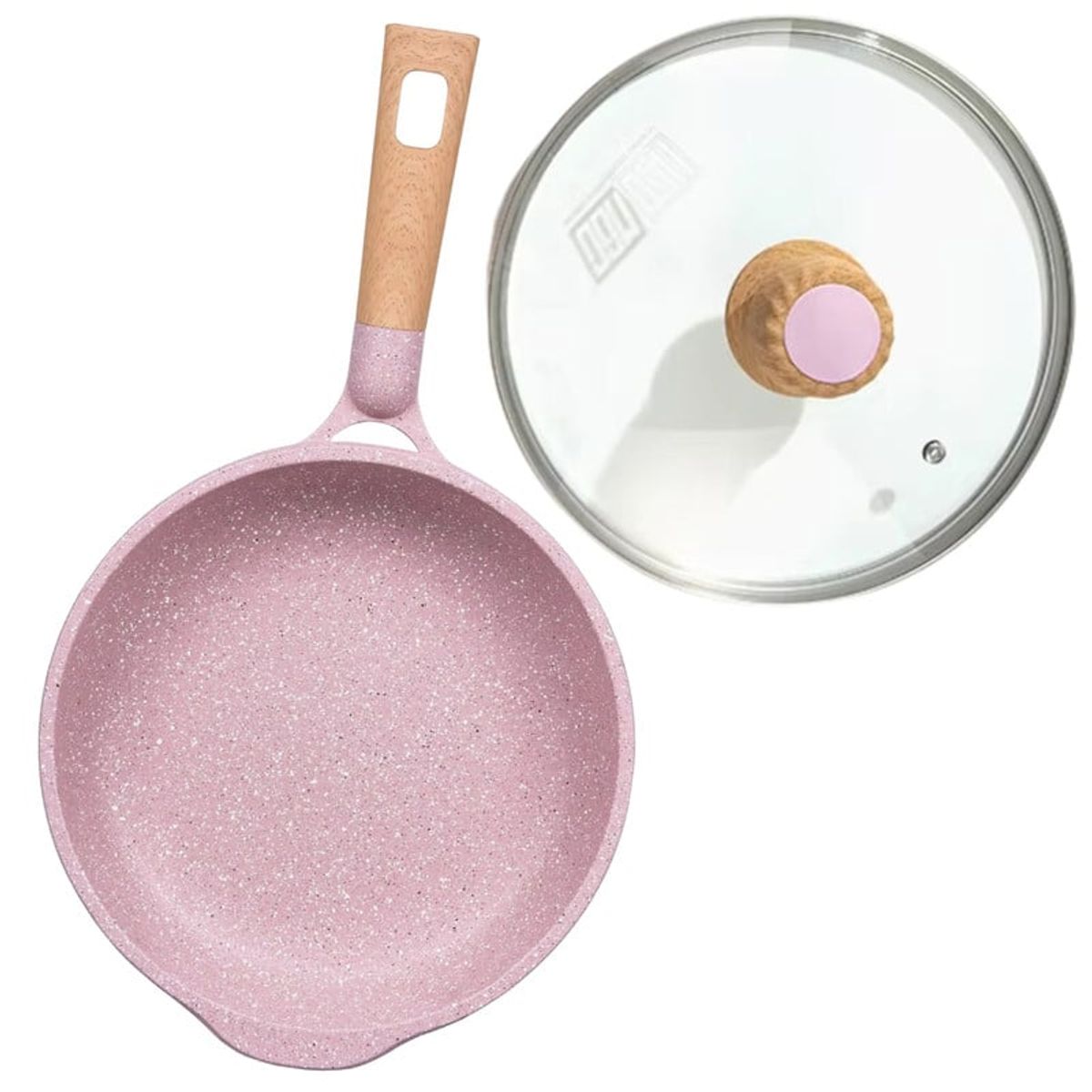 Pentha - Sartén Antiadherente con Tapa - MGC N° 26 Color Rosa