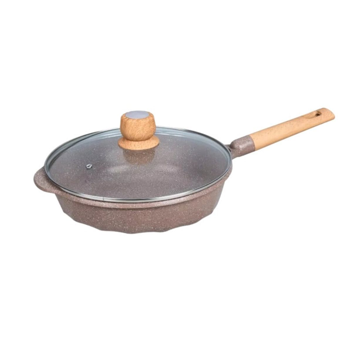 PENTHA - Sartén Antiadherente con Tapa - MGC N° 22 Color Café