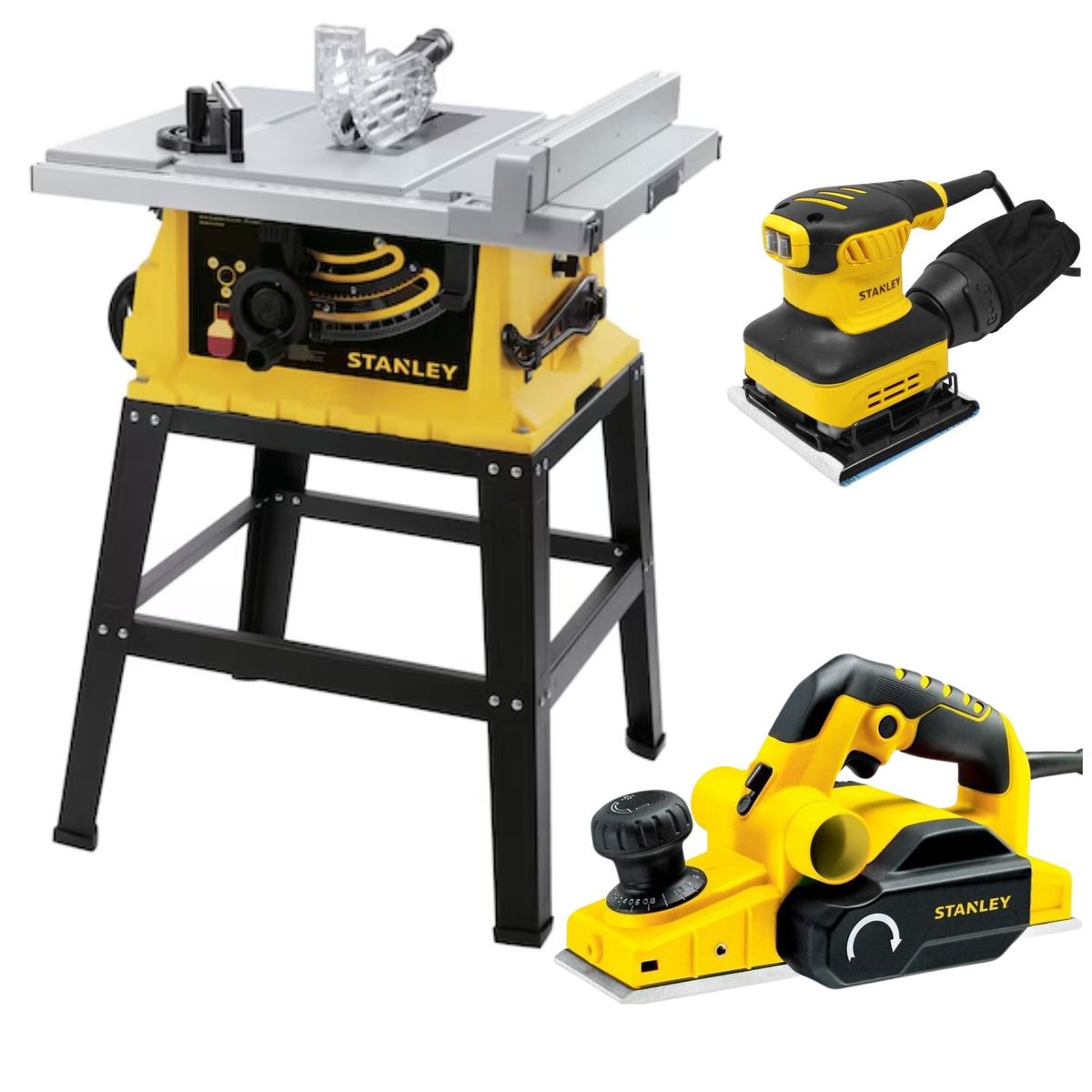 STANLEY - MEGACOMBO Sierra de Banco cepillo electrico lijadora orbital STANLEY