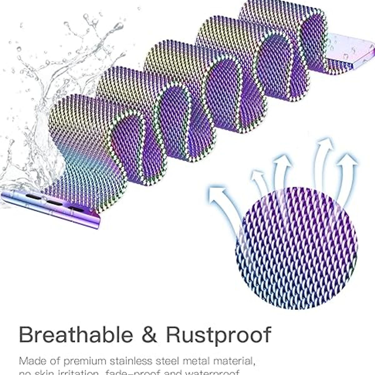 GENERICO - Correa Milanese para Apple Watch 42mm - Multicolor