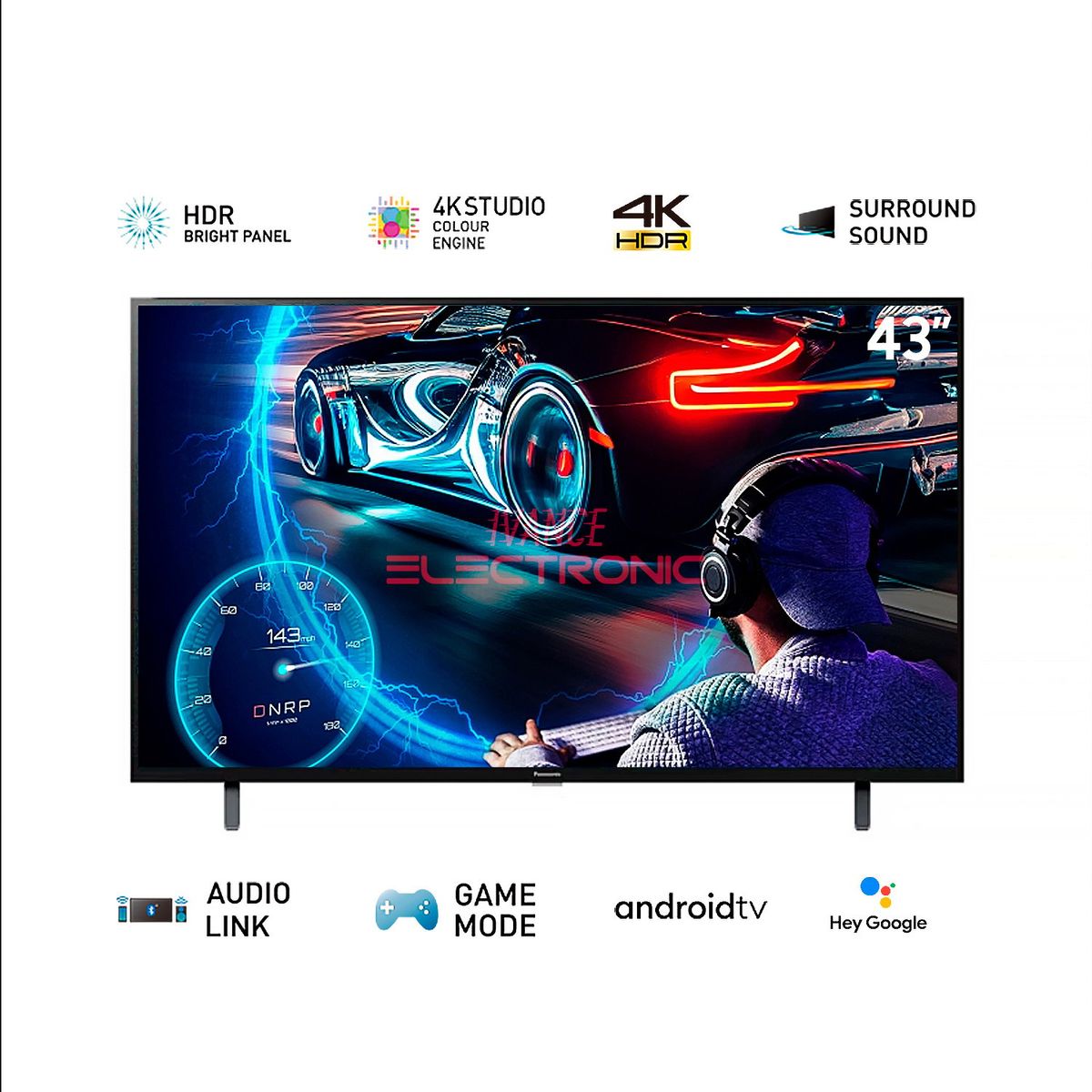 PANASONIC - Televisor Panasonic SMART TV 43 LED 4K UHD TC-43MX700P