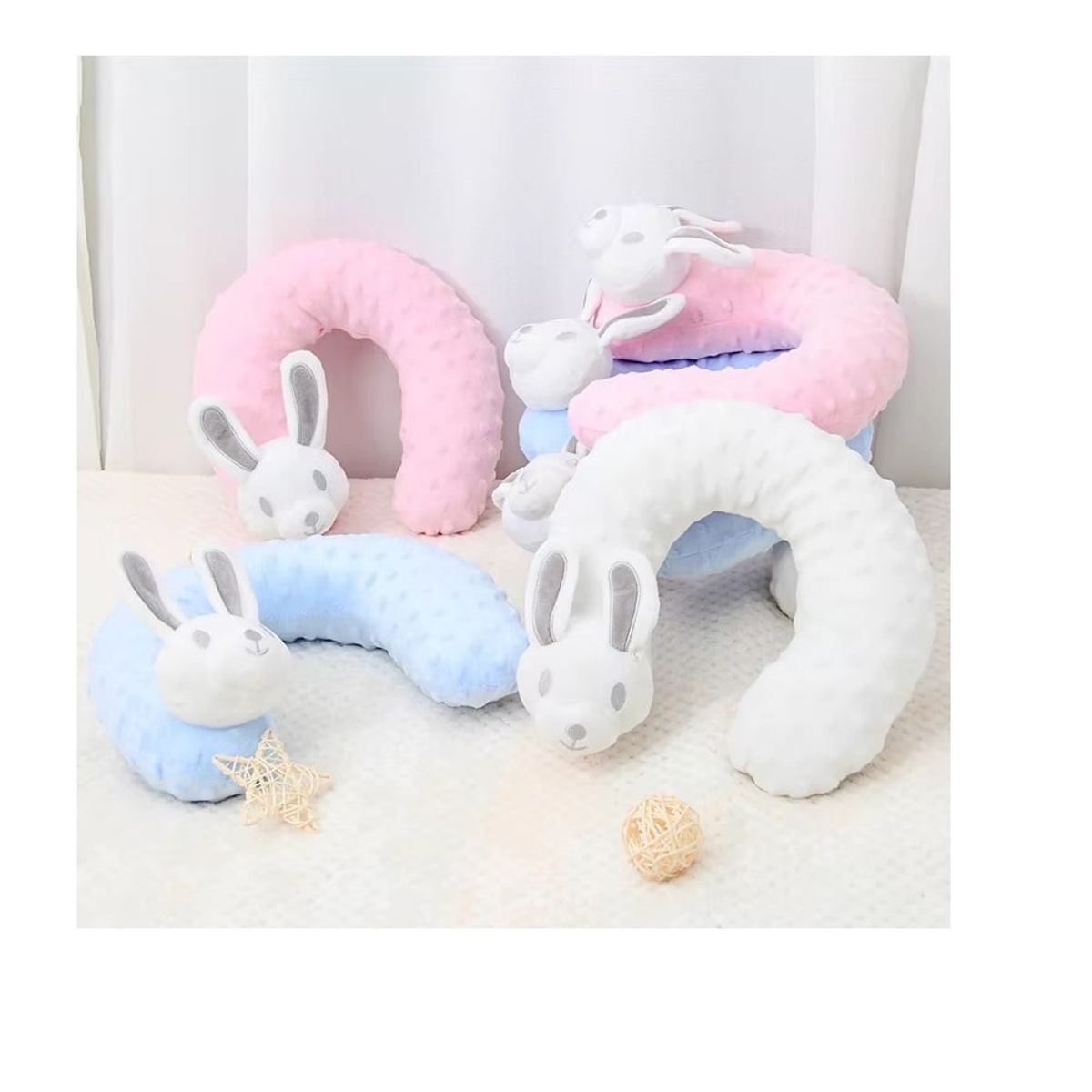 OTTOWARE - Almohada en Forma de U para Bebe Niño.