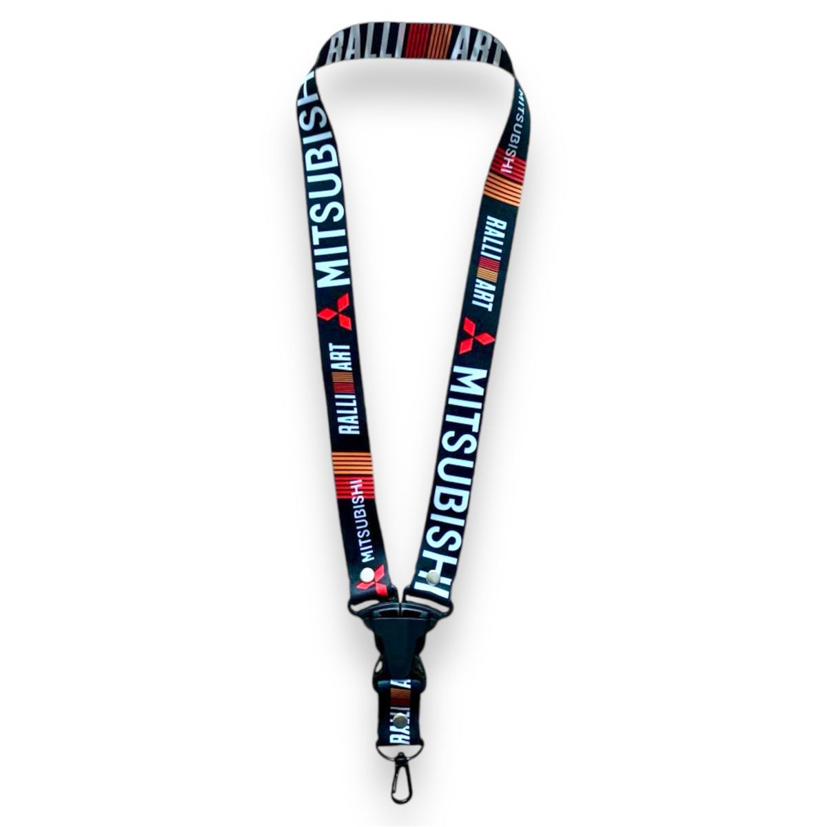 GENERICO - Lanyard Mitsubishi Ralli Art Llavero Cinta de Llaves Pita