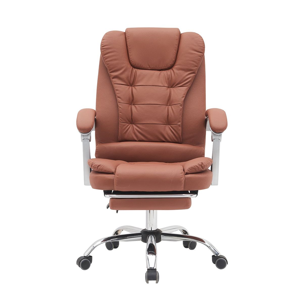 XION - Silla de Oficina Gerencial Ergonómica con Reposapiés 135° - 707 Marron