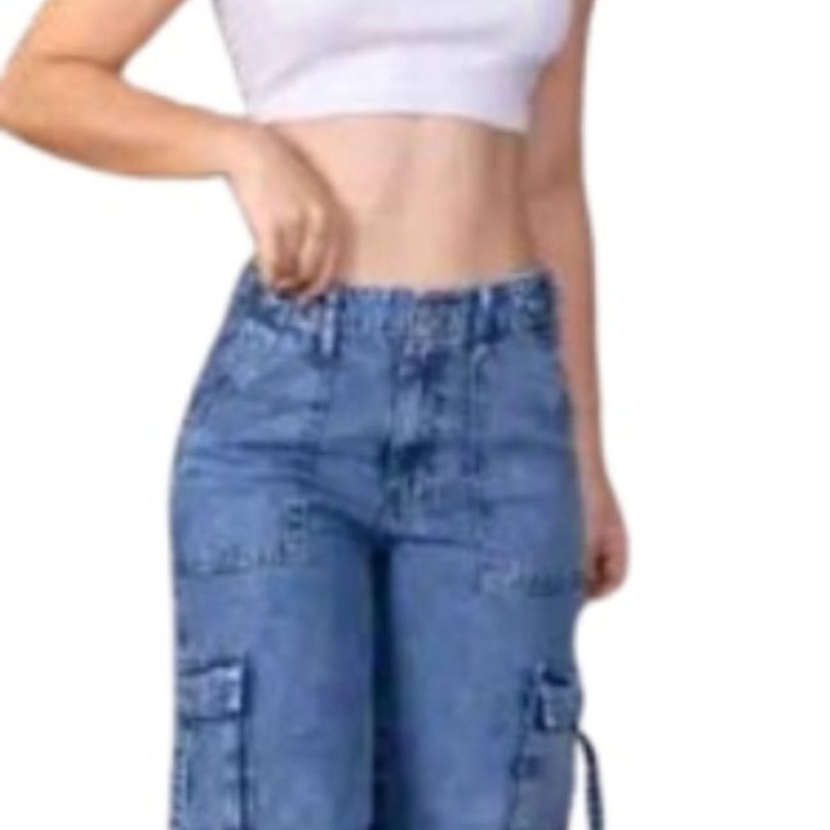 GENERICO - PANTALON  CARGO BAGGY JEAN