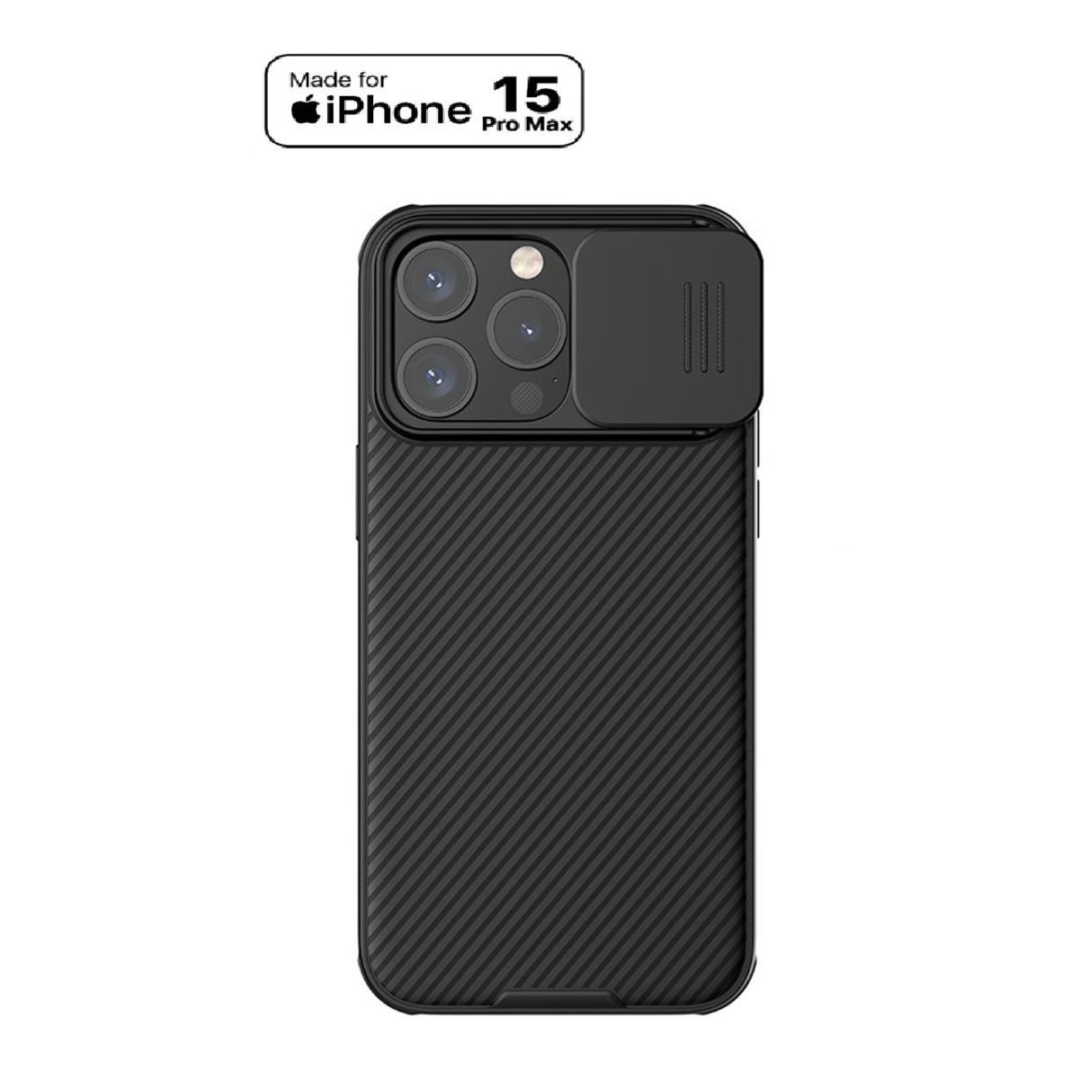NILLKIN - Case Protector Nillkin Camshield Pro iPhone 15 Pro Max - Negro