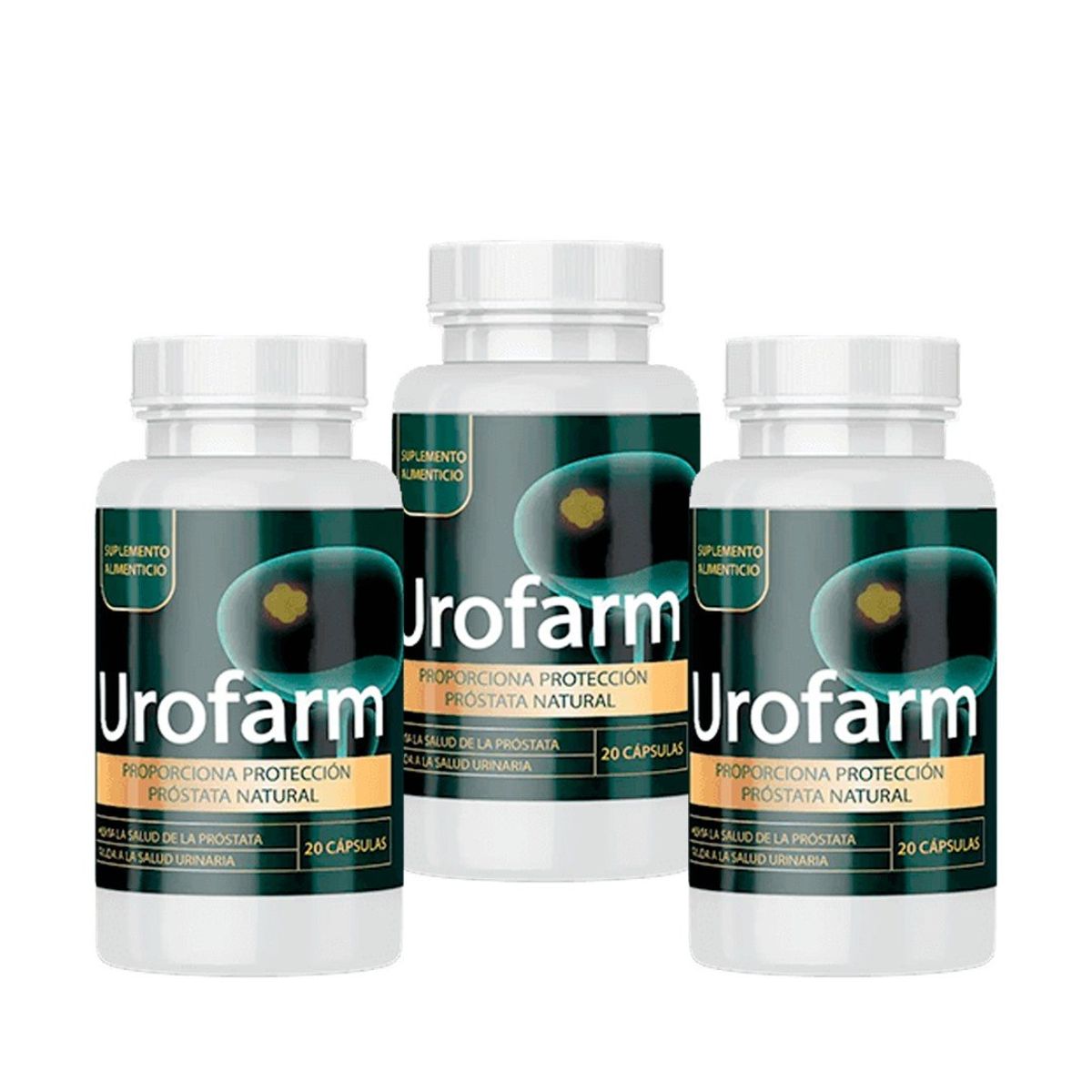 GENERICO - UROFARM SUPLEMTO ALIMENTICIO PROTECCION PROSTATA NATURAL PACK X3