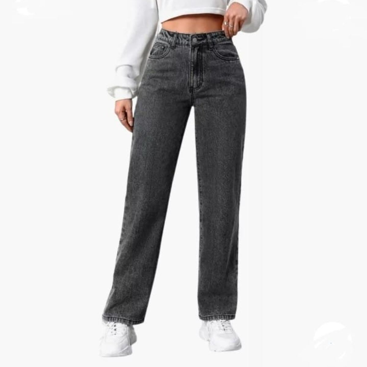 GENERICO - PANTALON  BAGGY JEAN NEVADO