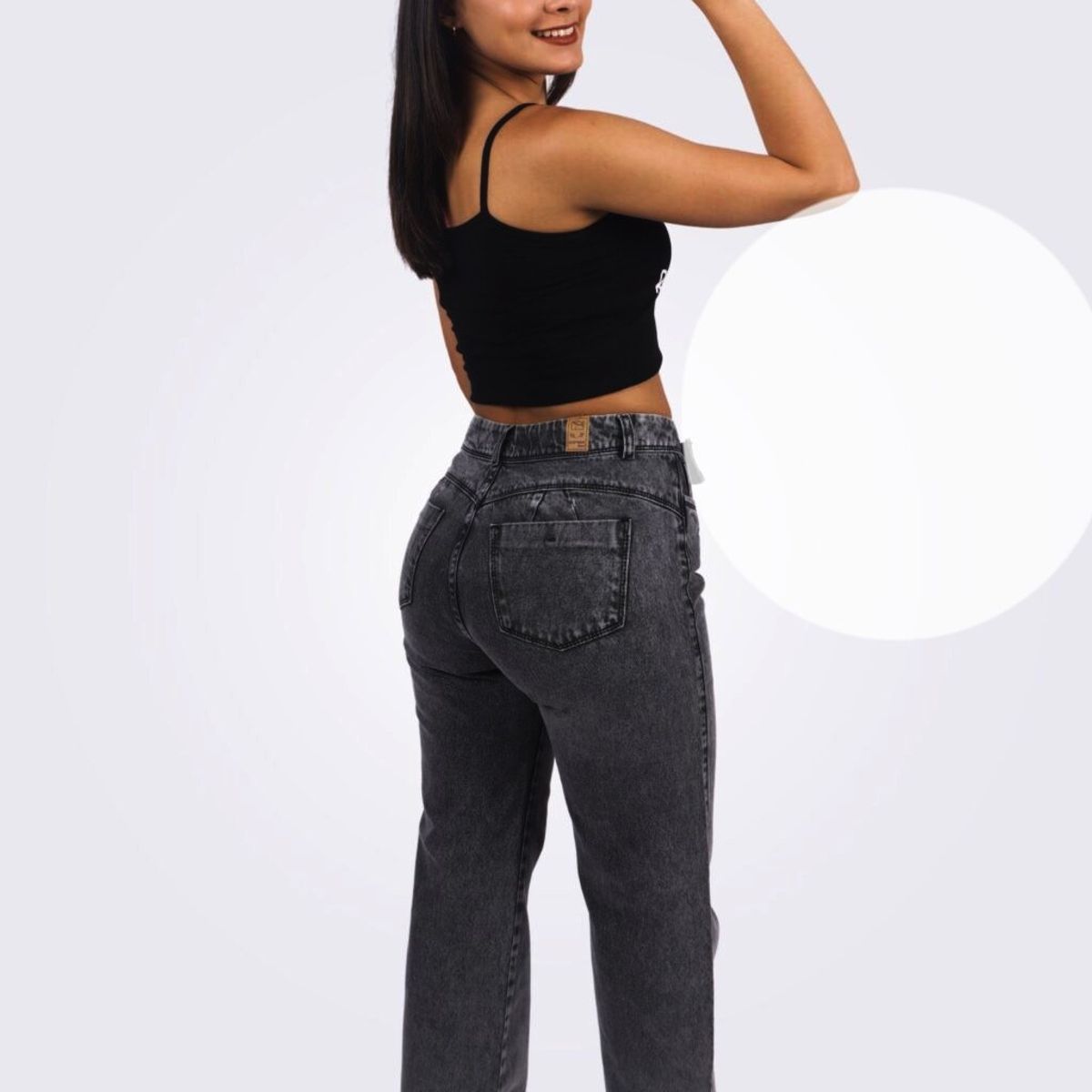 GENERICO - PANTALON  BAGGY JEAN NEVADO