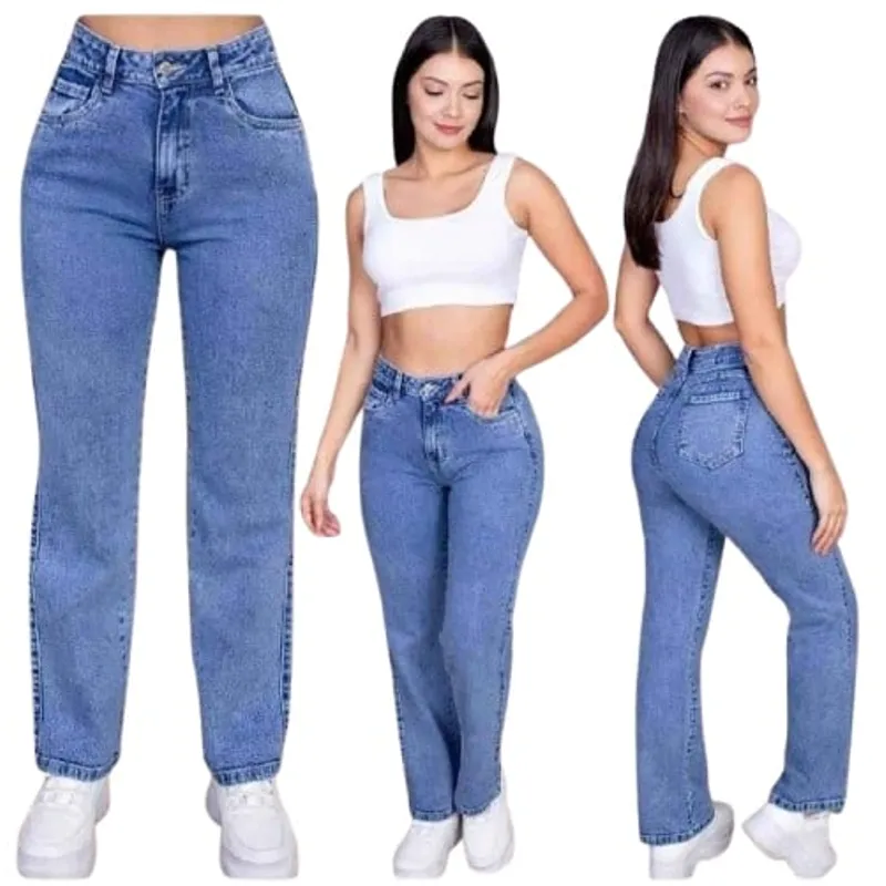 GENERICO - PANTALON  BAGGY JEAN NEVADO