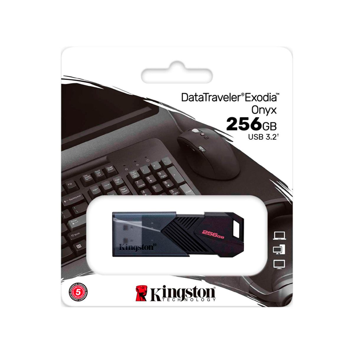 KINGSTON - MEMORIA USB KINGSTON DT EXODIA ONYX 256GB 32 GEN 1 PN DTXON256GB