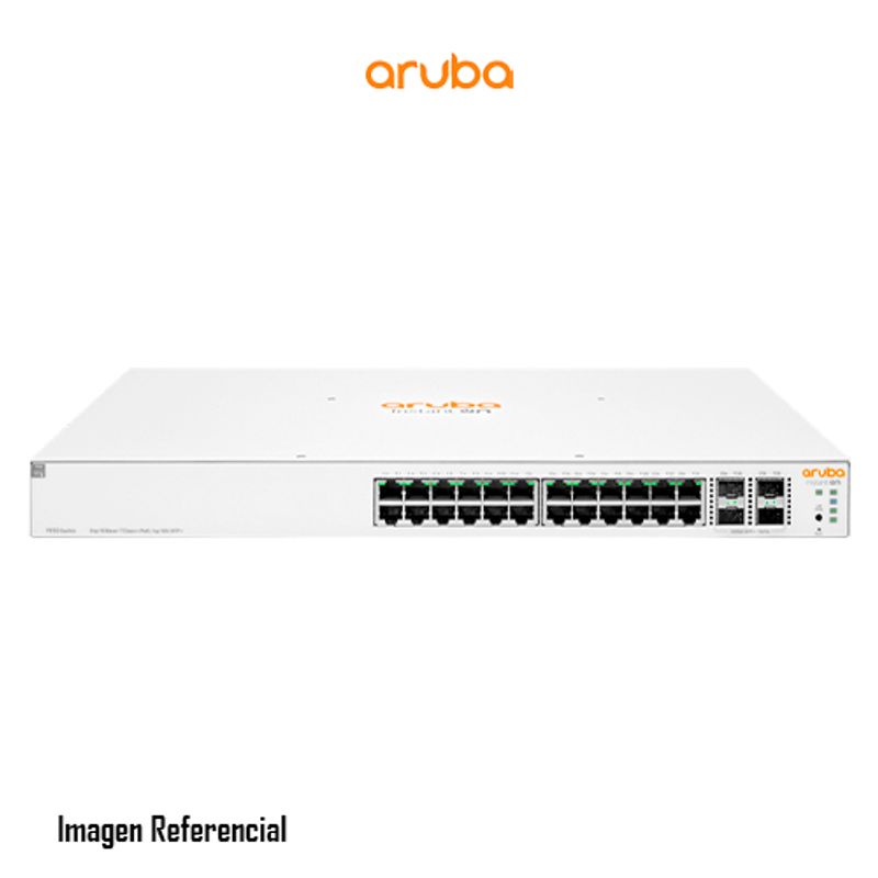 ARUBA - CONMUTADOR ETHERNET ARUBA 24 PUERTOS GESTIONABLE 370W POE PN R8N87A