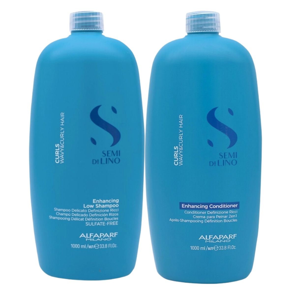 ALFAPARF MILANO - ALFAPARF SEMI DI LINO Curl Dúo Shampoo 1L + Conditioner 1L