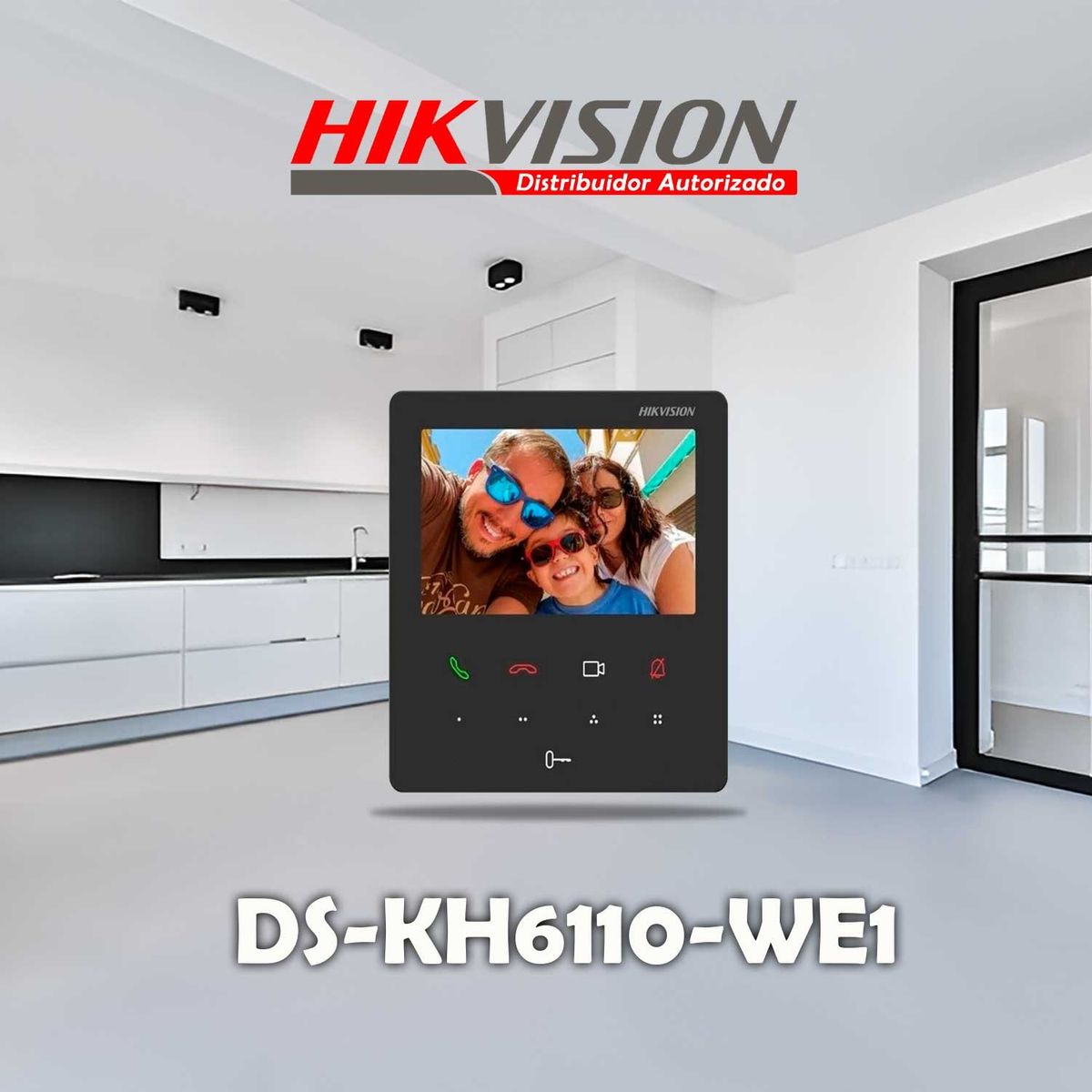 Hikvision - MONITOR VIDEOPORTERO IP DS-KH6110-WE1 HIKVISION 43 PULGADAS