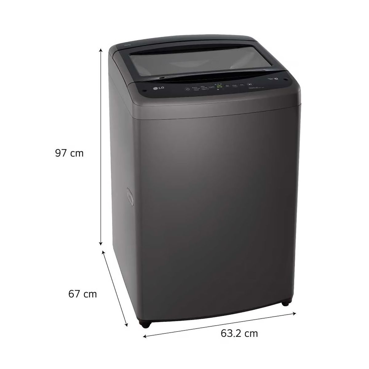 LG - Lavadora LG 16 Kg Carga Superior Inverter WT16BVTB 2024