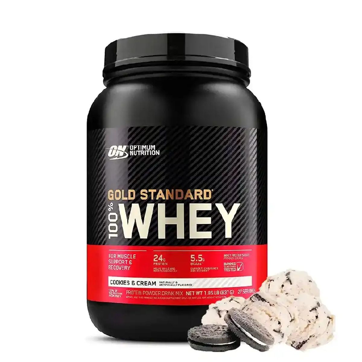 OPTIMUN NUTRITION - Proteína Gold Standard Whey 2lb - Optimum Nutrition - Cookies & Cream