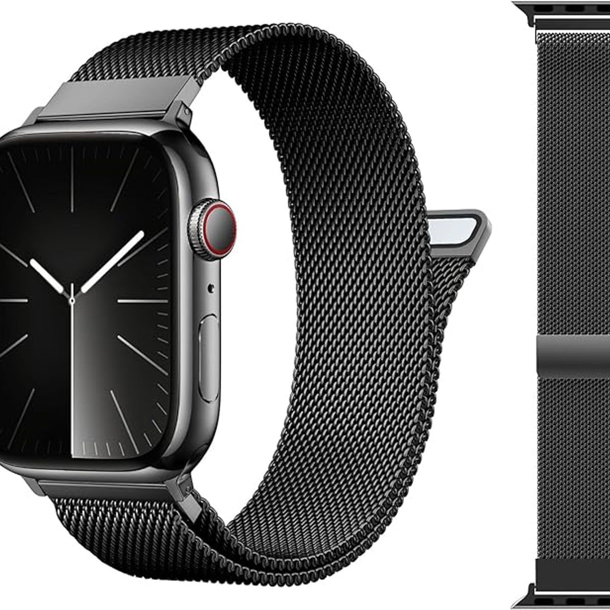 GENERICO - Correa Milanese para Apple Watch 45mm - Negro