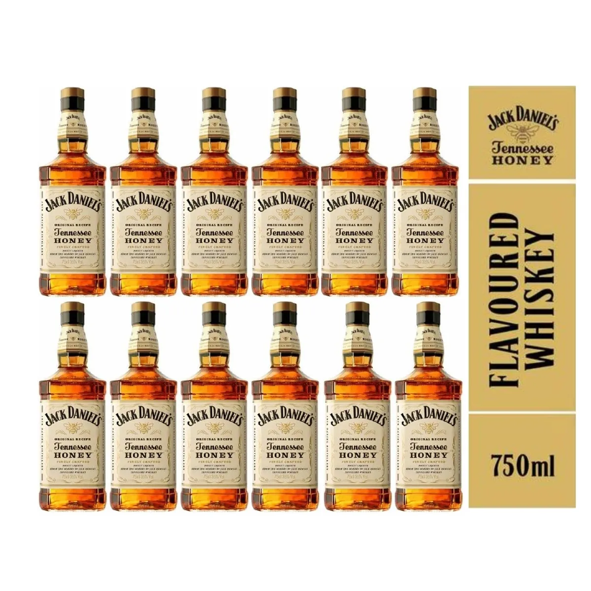 JACK DANIELS - WHISKY JACK DANIELS HONEY 750ML - 12 UND