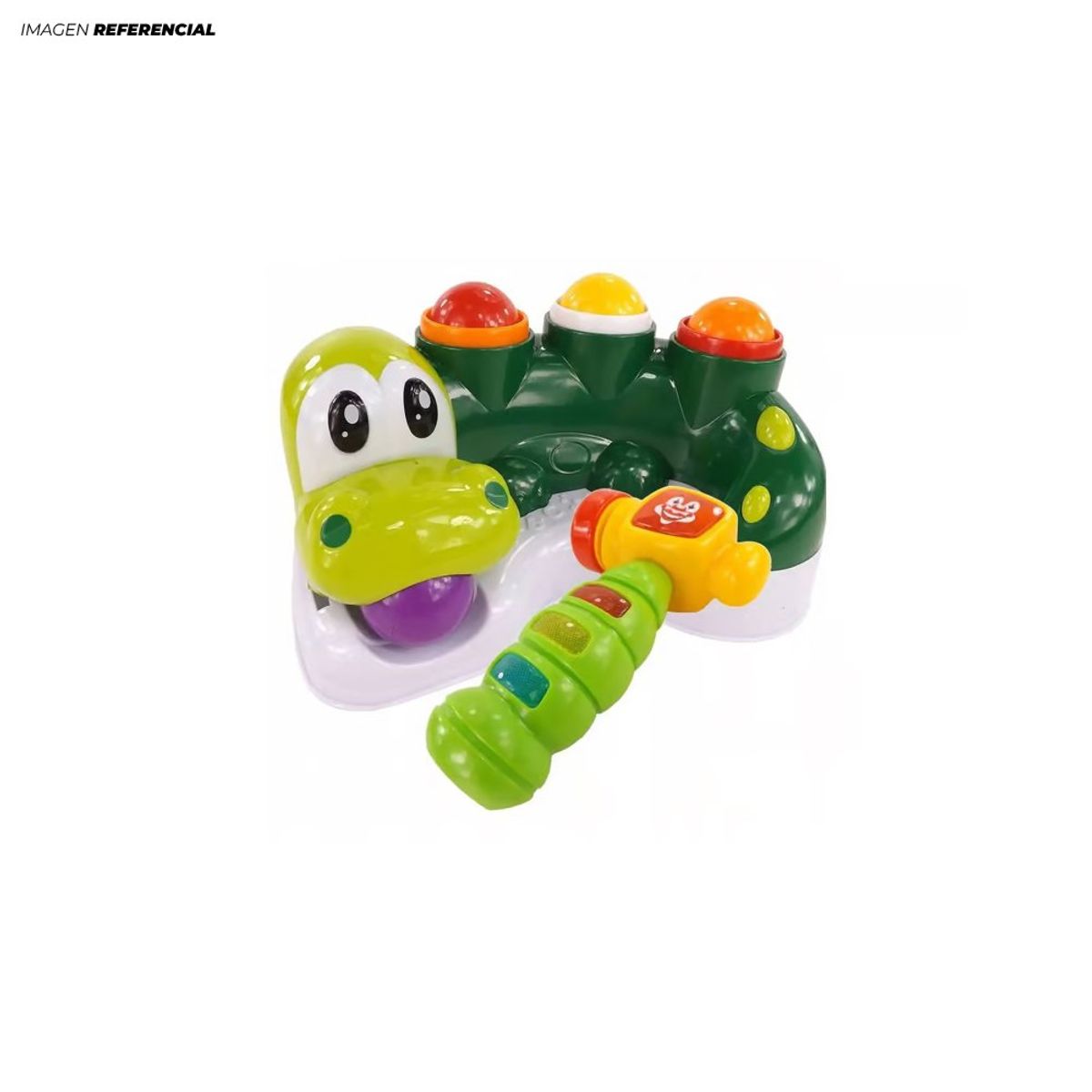 GENERICO - Juego de Estimulación Didáctico Cocodrilo Luz Música Bebé