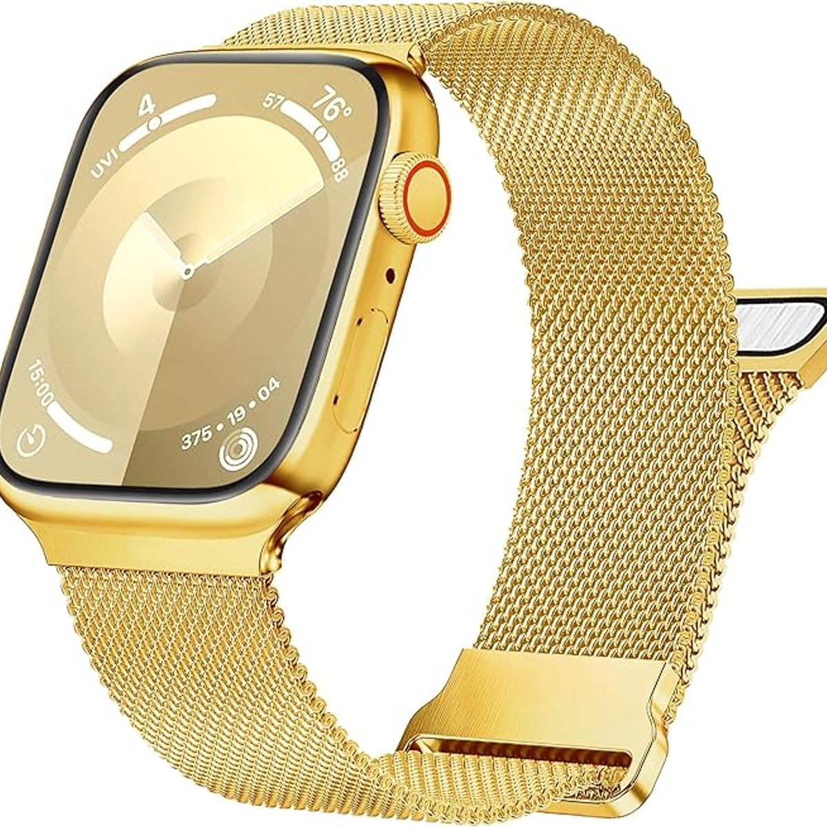 GENERICO - Correa Milanese para Apple Watch 45mm - Dorado