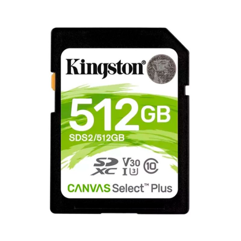 KINGSTON - MEMORIA CARD SD KINGSTON CANVAS SELECT PLUS 512 GB PN SDS2512GB