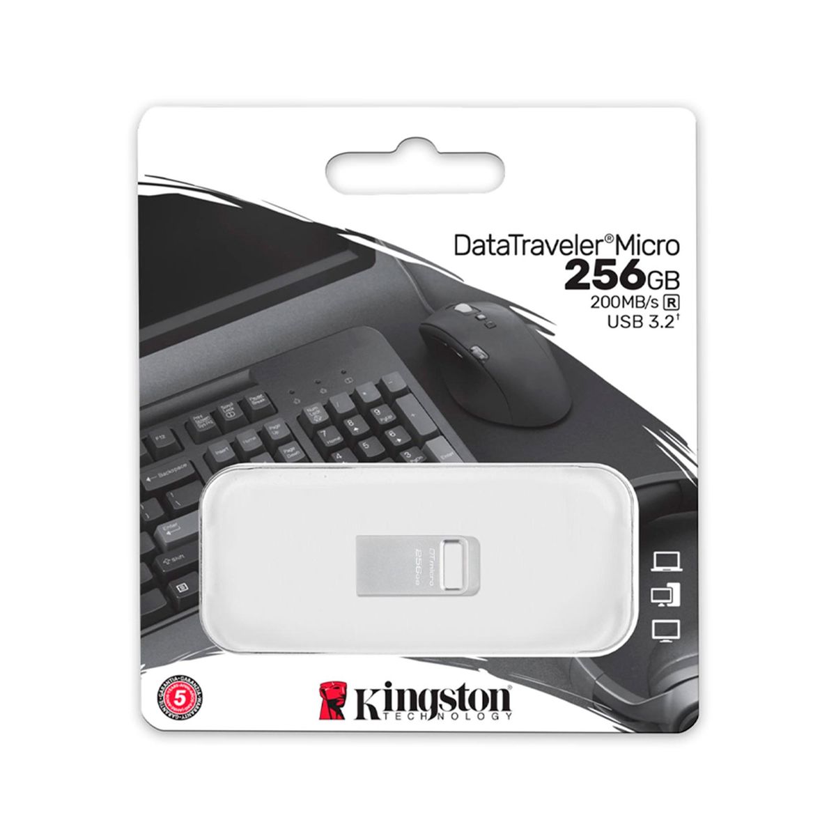 KINGSTON - MEMORIA USB KINGSTON DTMC3G2 256GB 200MBS 32 GEN1 PN DTMC3G2256GB