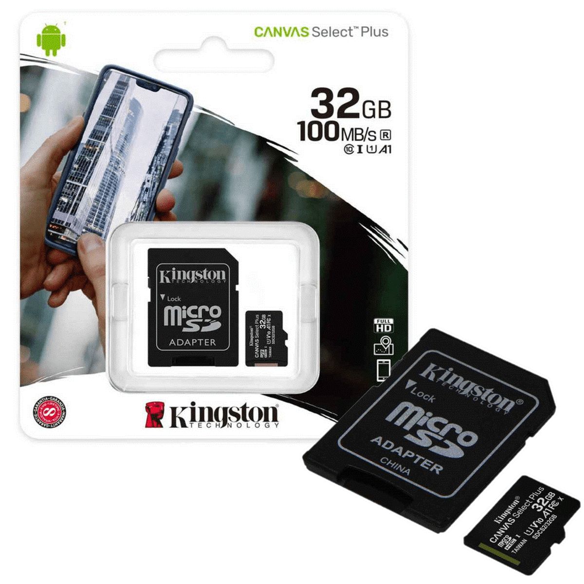 KINGSTON - Memoria Micro SD Kingston 32GB Clase 10