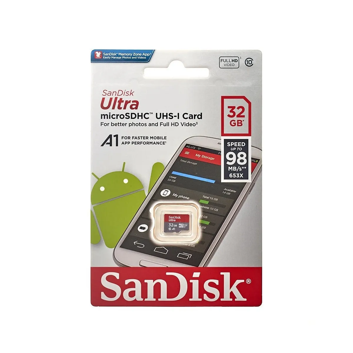 SANDISK - Tarjeta de Memoria Sandisk Ultra Microsd  32GB