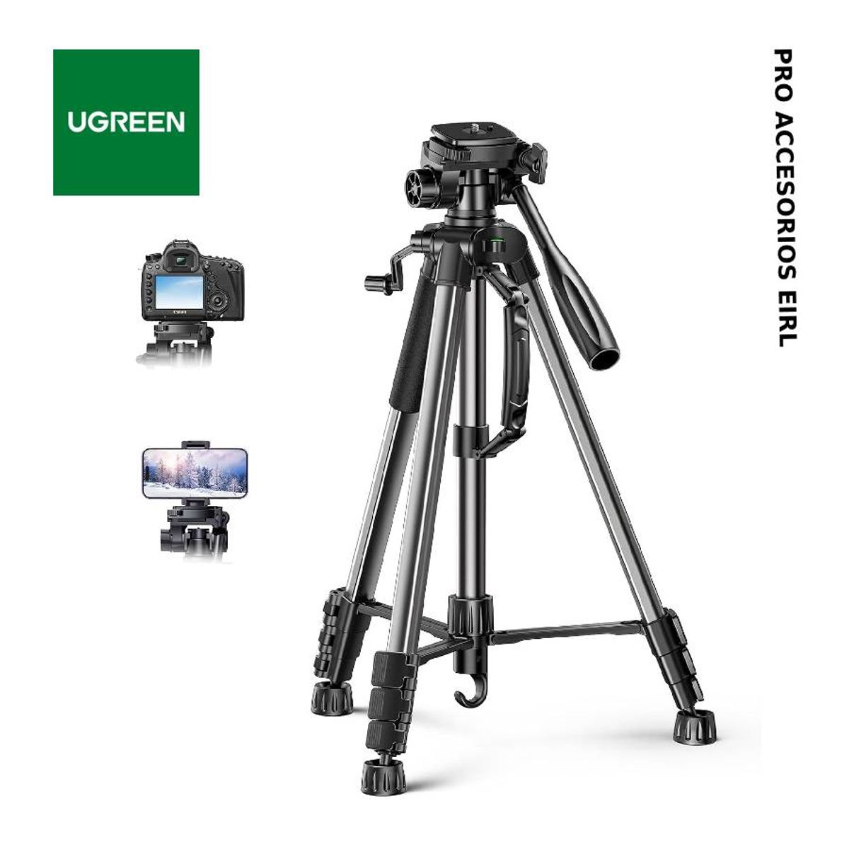 UGREEN - Trípode UGREEN LP661 Estabilidad y Portabilidad Cámaras  y Celeulares