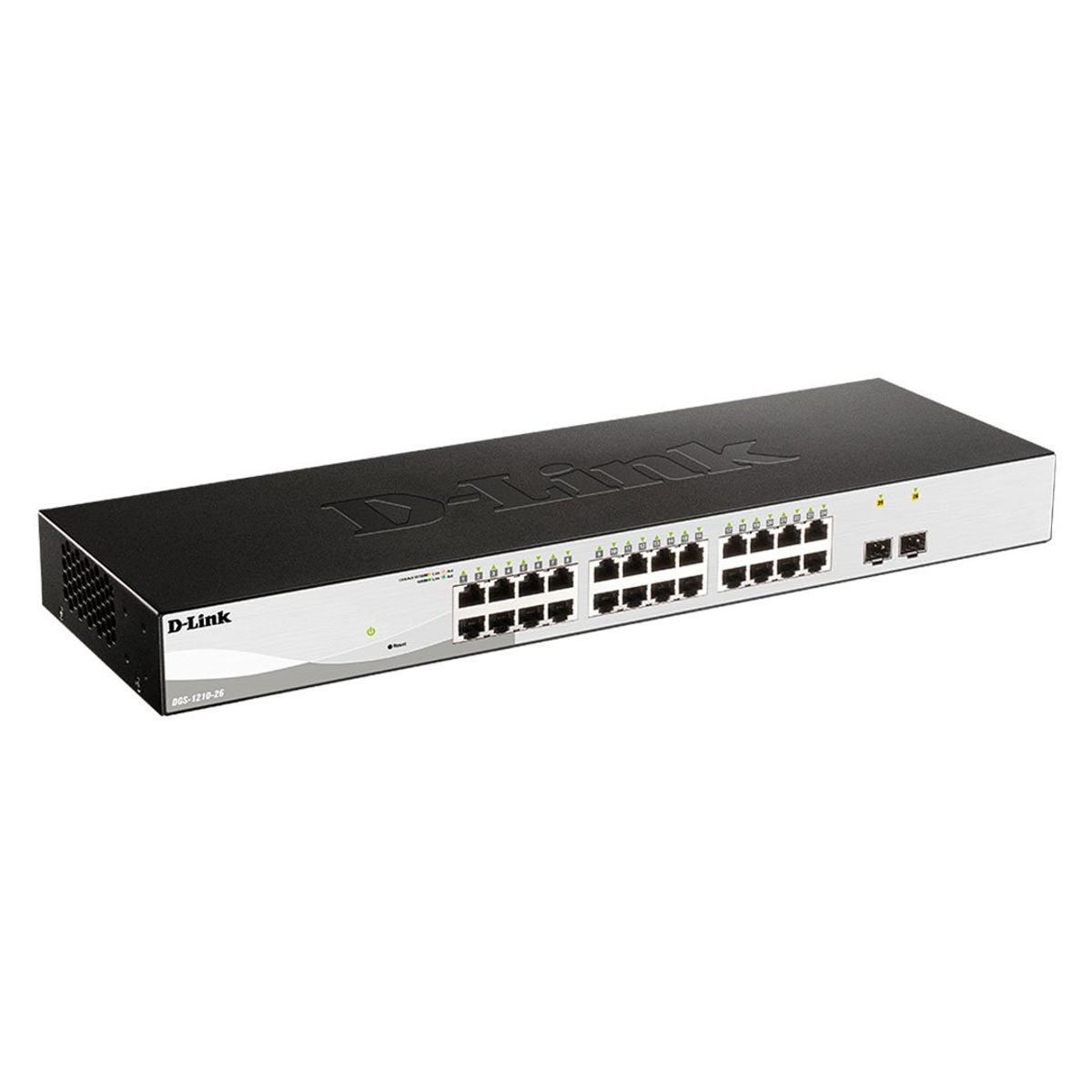 D LINK - D-LINK DGS-1210-26 Switch 24 Puertos Gb y 2 Puertos SFP Capa 2