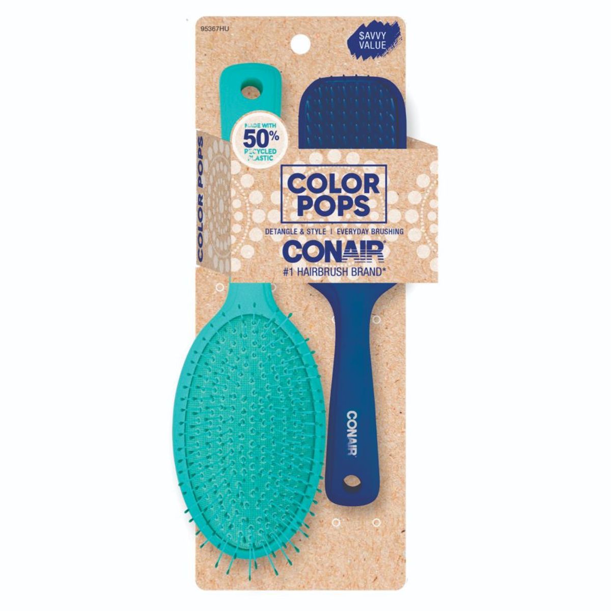 CONAIR - CONAIR SET COLOR POP CUSHION&ALL PURPOSE 2U 95367