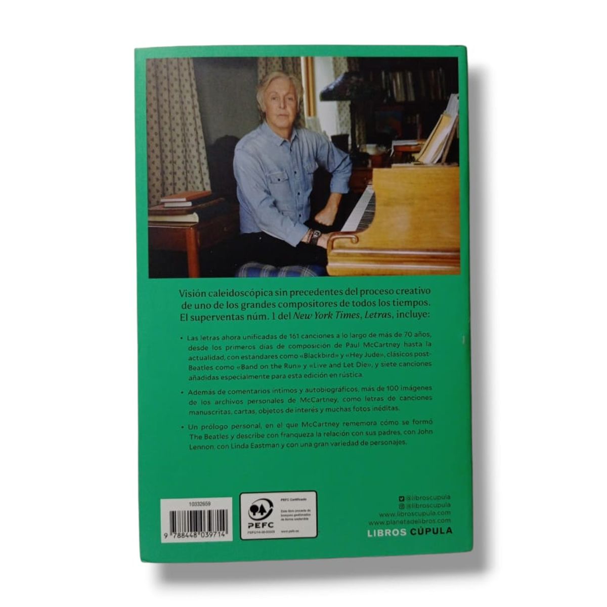 GENERICO - Libro tapa blanda Letras de Paul McCartney - The Beatles