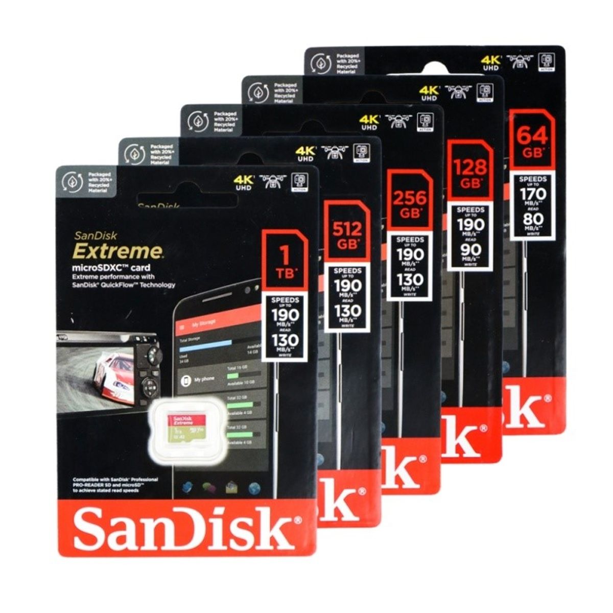 SANDISK - Tarjeta de Memoria Micro SD Sandisk Extreme 64GB