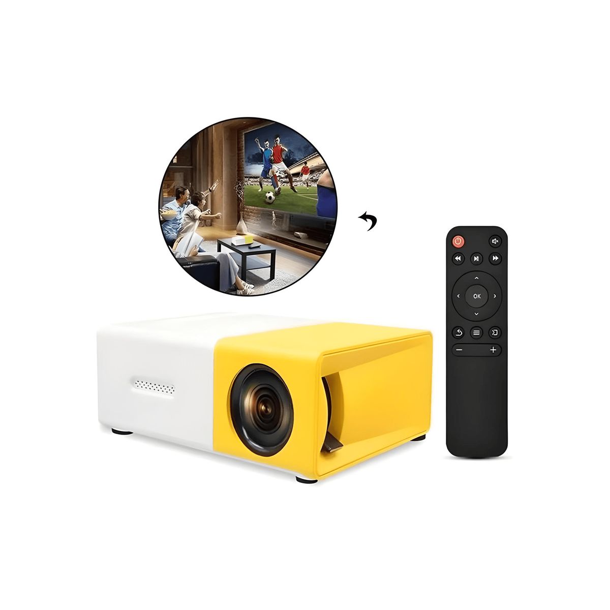 GENERICO - MINI PROYECTOR SMART MULTIMEDIA CINE EN CASA 1080P