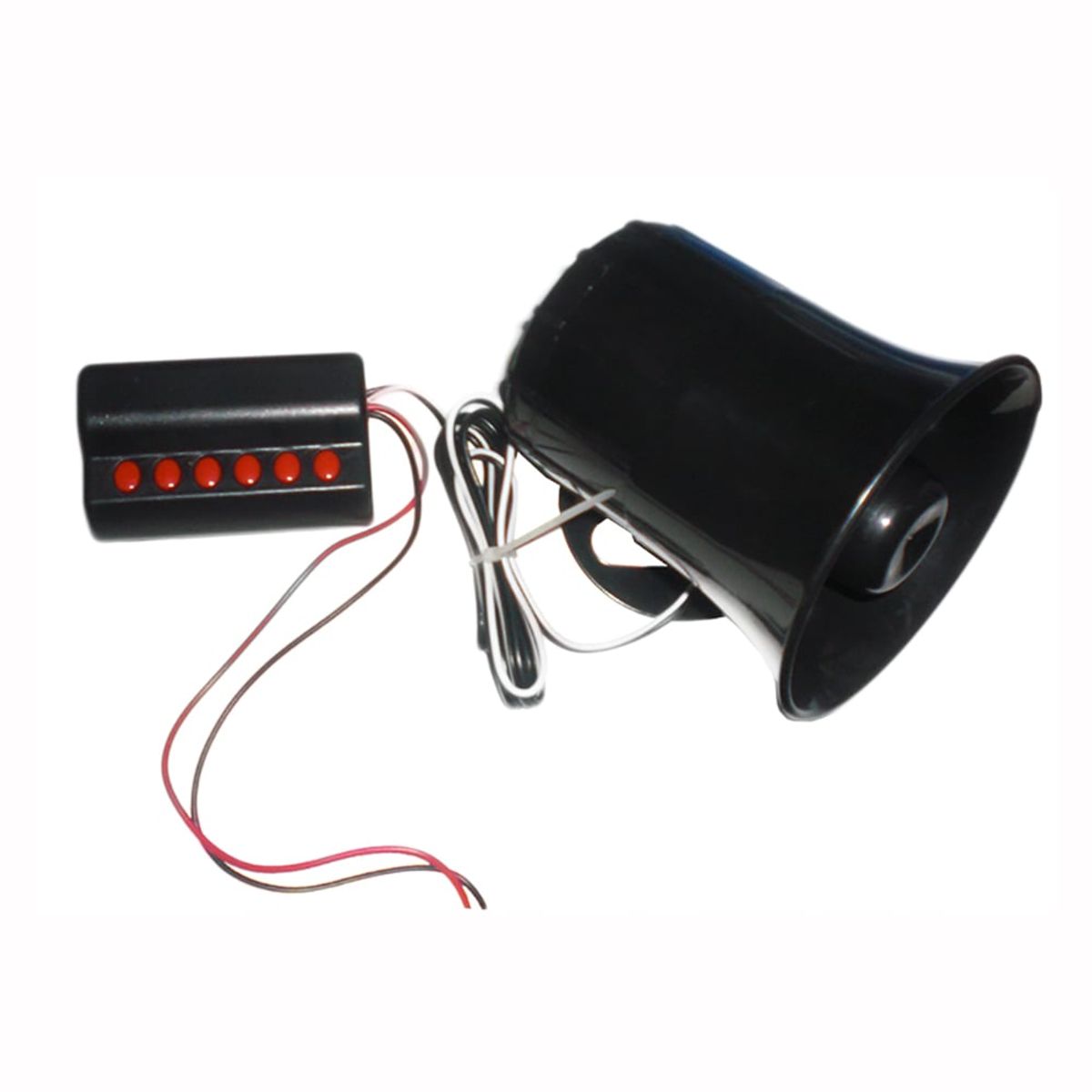 AUTOTECH - Sirena 6 Tonos 12VDC 30W SUT-3081 Negra