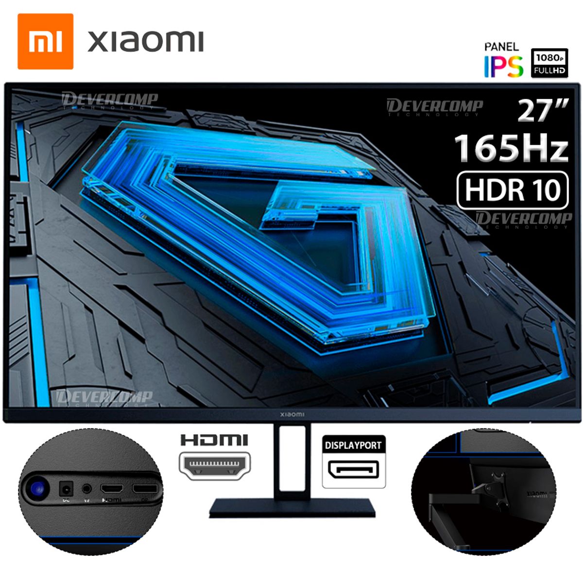 XIAOMI - Monitor Xiaomi G27i 27′ IPS Full HD 165Hz HDR10