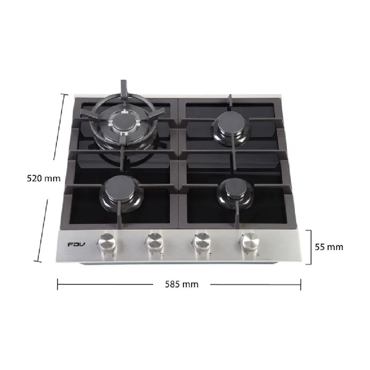 FDV - Encimera Deluxe Chef 60 cm Gas GLP FDV