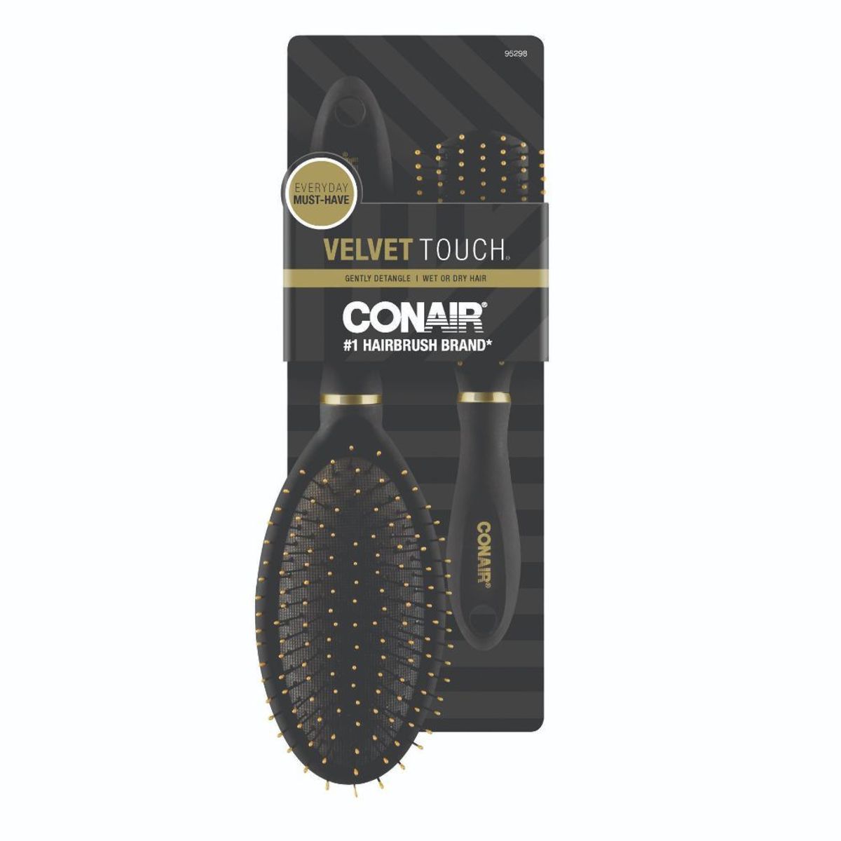 CONAIR - CONAIR SET CEPILLO VELVET CUSHION MID SIZE ALL PURPOSE 2U 95298
